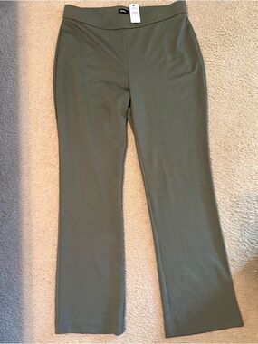 Express Olive Green Straight Leg Pants